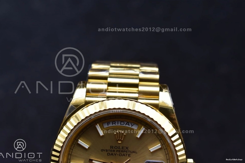 228238 (Gain 1:1 40 Weight) President 661 Gold Best THBF Bracelet Edition QuickDry on Date YG Dial Day VR3255 0325
